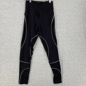 Booty Queen Apparel Leggings Womens Small Black Athletic Gym Running Activewear